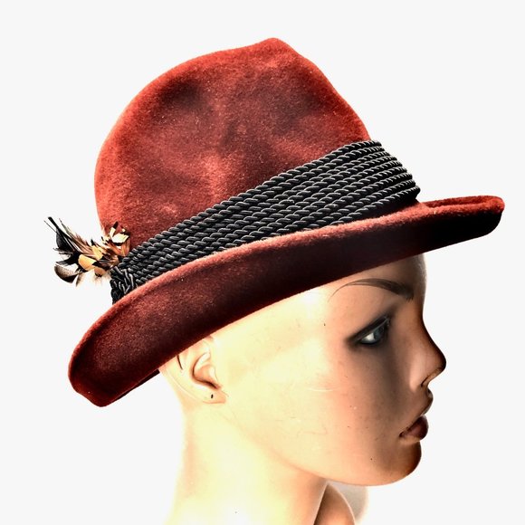 Vtg Saks 5th Ave Felt Hat main image 5